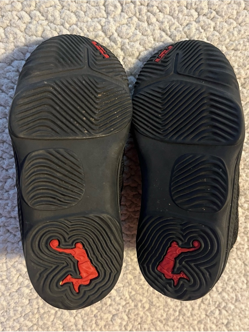 Nike LeBron XVI (TD) Black and Red Toddler Shoes - Picture 8 of 8